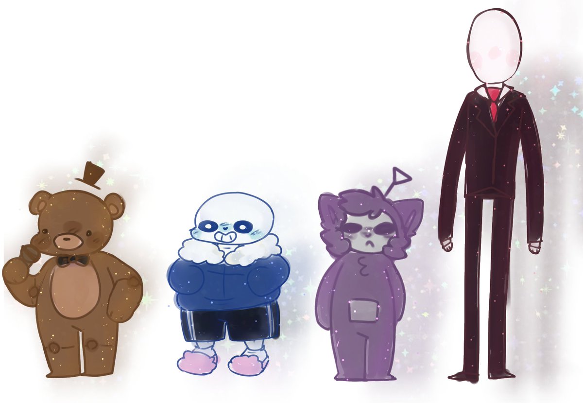 Dust_LLB's tweet photo. 🌻Likes, Shares and comments are very appreciated🌻
*⁠.⁠✧"let's be all horror games and not tell sans"
day 9 a little late, but here it is-
.
.
*⁠.⁠✧Tags: 
#fnaf #undertale #slendytubbies #slenderman #cringetober https://t.co/mpGHKoi7l3