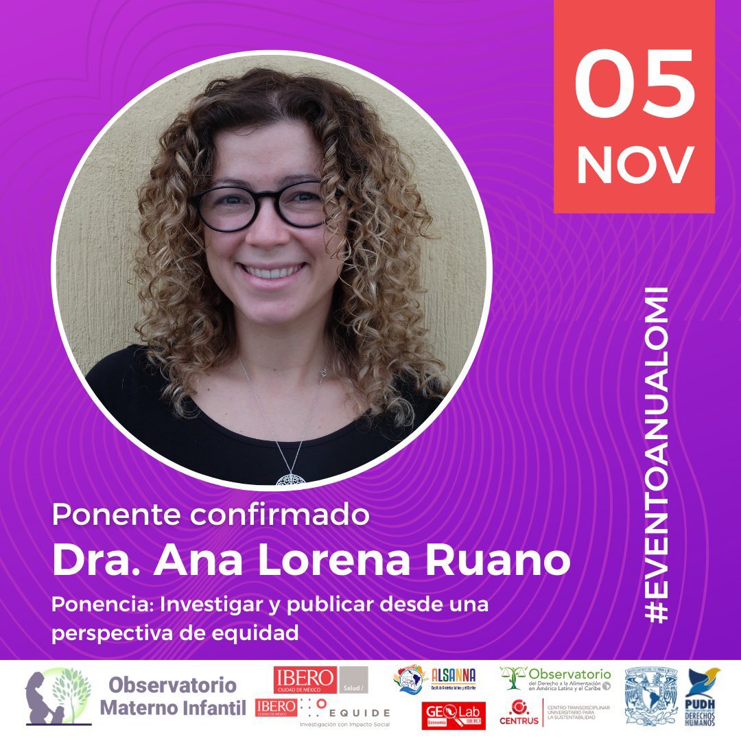Monica Ancira (@monica_ancira) on Twitter photo Estamos muy felices de confirmar la participación de la Dra. <a href="/analorenaruano/">Ana Lorena Ruano</a> de la Universidad de Bergen, Noruega š³š“ en el Evento anual del <a href="/OMI_IBERO/">Observatorio Materno Infantil</a>. No te pierdas su ponencia titulada āInvestigar y Publicar desde una perspectiva de equidadā #eventoanualOMI #Equity #nutrition Estamos muy felices de confirmar la participación de la Dra. <a href="/analorenaruano/">Ana Lorena Ruano</a> de la Universidad de Bergen, Noruega š³š“ en el Evento anual del <a href="/OMI_IBERO/">Observatorio Materno Infantil</a>. No te pierdas su ponencia titulada āInvestigar y Publicar desde una perspectiva de equidadā #eventoanualOMI #Equity #nutrition