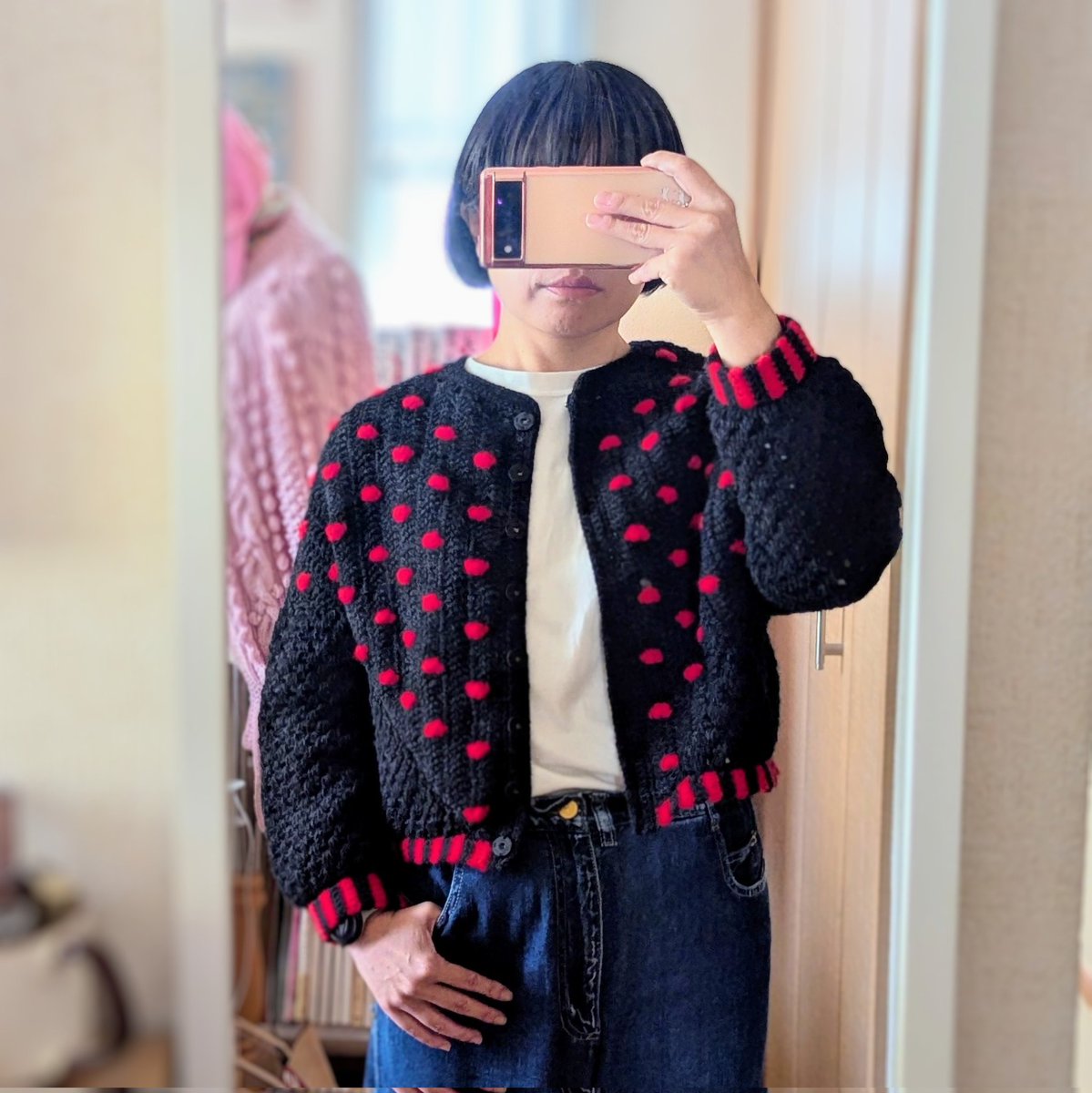 ミクニッツ2024『喫茶』チェリーコーク を編みました。 #ミクニッツ