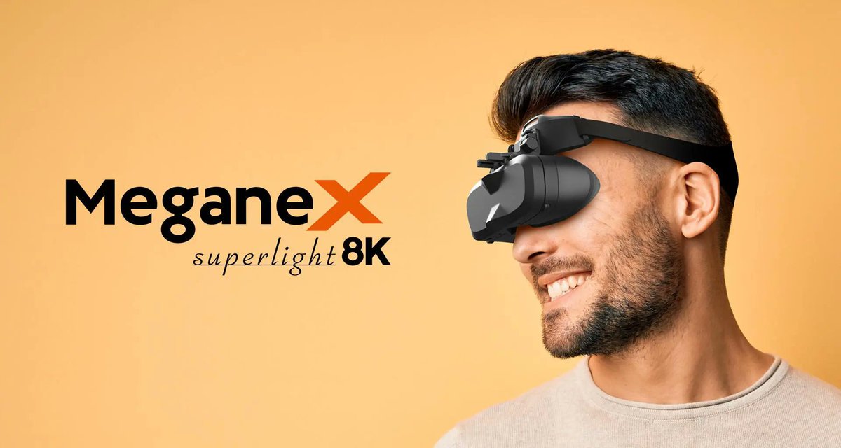 metacul_project's tweet photo. 📢 NEWS：新型VRヘッドセット『MeganeX superlight 8K』発表！8K HDR対応で、重量は185g未満。価格は税込249,900円

https://t.co/ZnkJaWqNI2

発送は2025年1月～2月を予定。予約受付は本日よりスタートしています。
#Shiftall #MeganeX https://t.co/CmFzfBXAQY