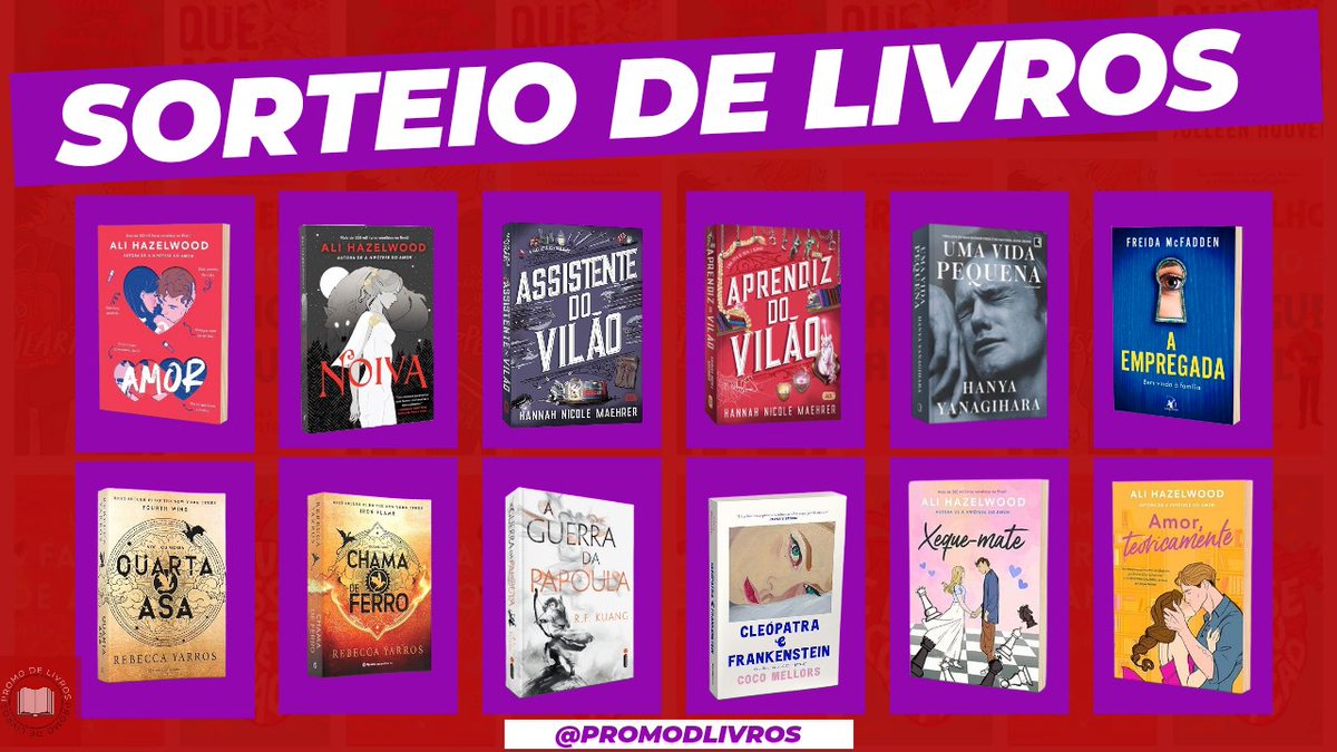✨️ SORTEIO EM COMEMORAÇÃO A VOLTA DO TWITTER/X ✨️

🏆 Prêmio: Um livro dentre as opções da imagem ou R$ 80 em livros ou pix. 

📍 Regras: 

• Seguir <a href="/Promodlivros/">Promo de livros 📚</a>  
• Comentar o prêmio desejado
• Dar RT nesse tweet (sem citar)

Resultado: 20/10

Boa sorte! 🍀