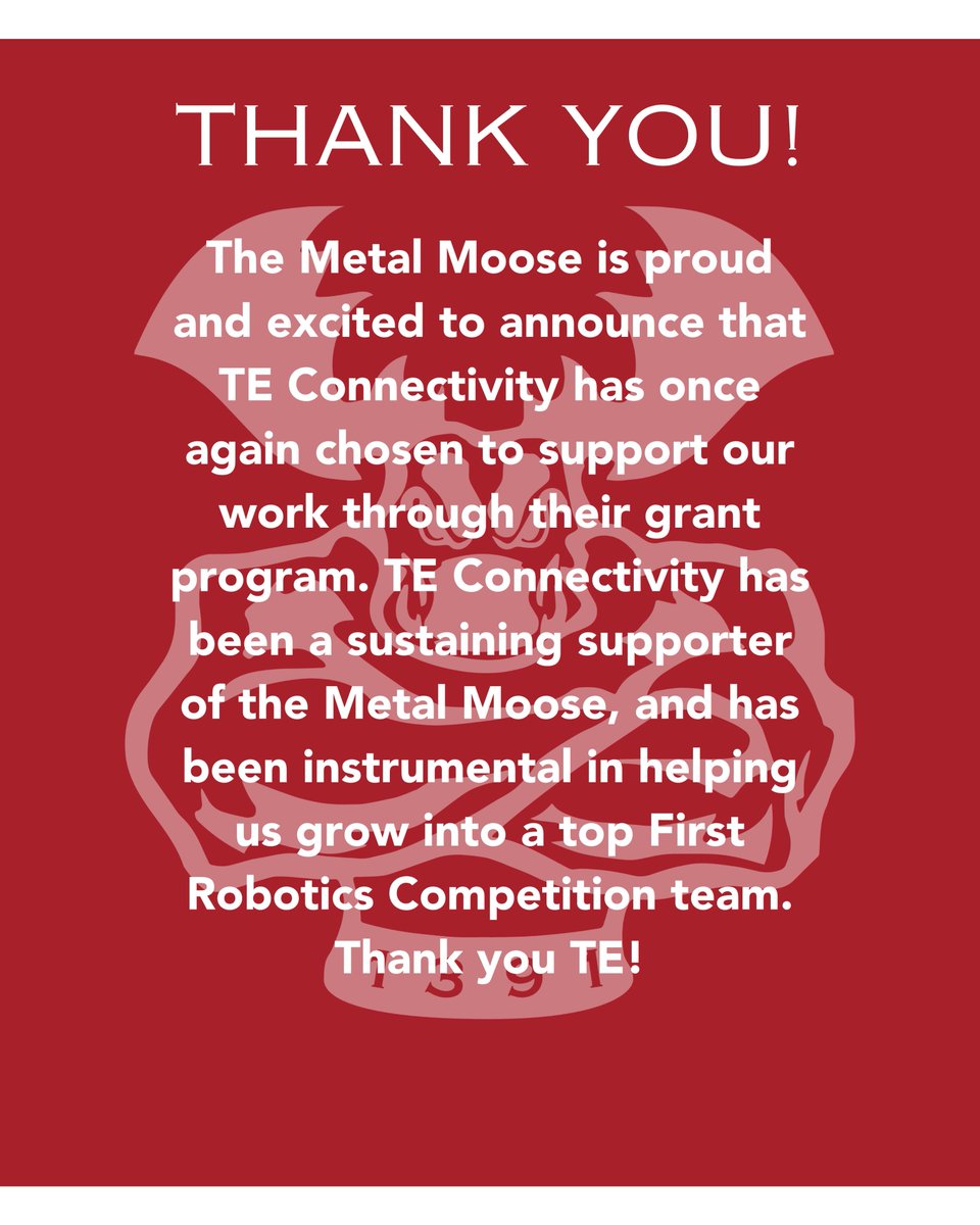 Thank you <a href="/TEConnectivity/">TE Connectivity</a>!