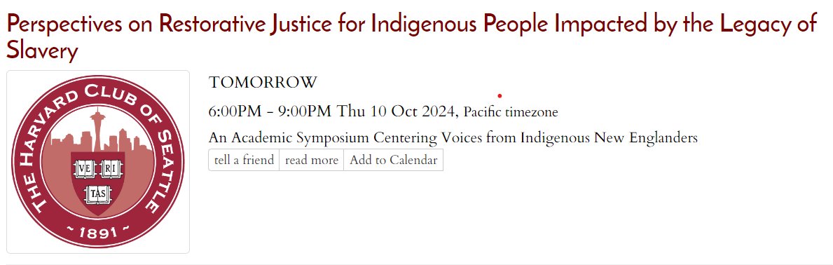 ireach_wsu's tweet photo. Join us Thursday 10/10 as @WSUMedicine @WSUSpokane and @HarvardSeattle host a hybrid symposium @seattleu. This event will explore views on restorative justice for Indigenous people impacted by slavery @Harvard. 

More info and registration ➡️ 
https://t.co/Fjn0AyJiPG https://t.co/E5dsSc28l5
