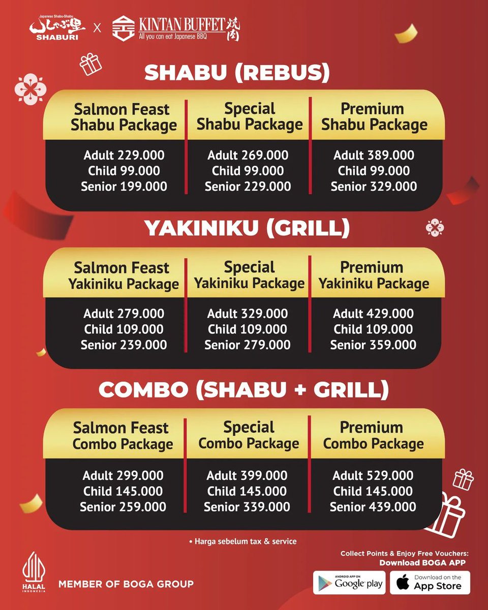 OWNMedan's tweet photo. Shaburi Kintan (DI), ~11 OKT’24
Beli 3 Gratis 1 Paket Regular
khusus KTP customer yang lahir di tanggal kembar https://t.co/LbFYALn20U