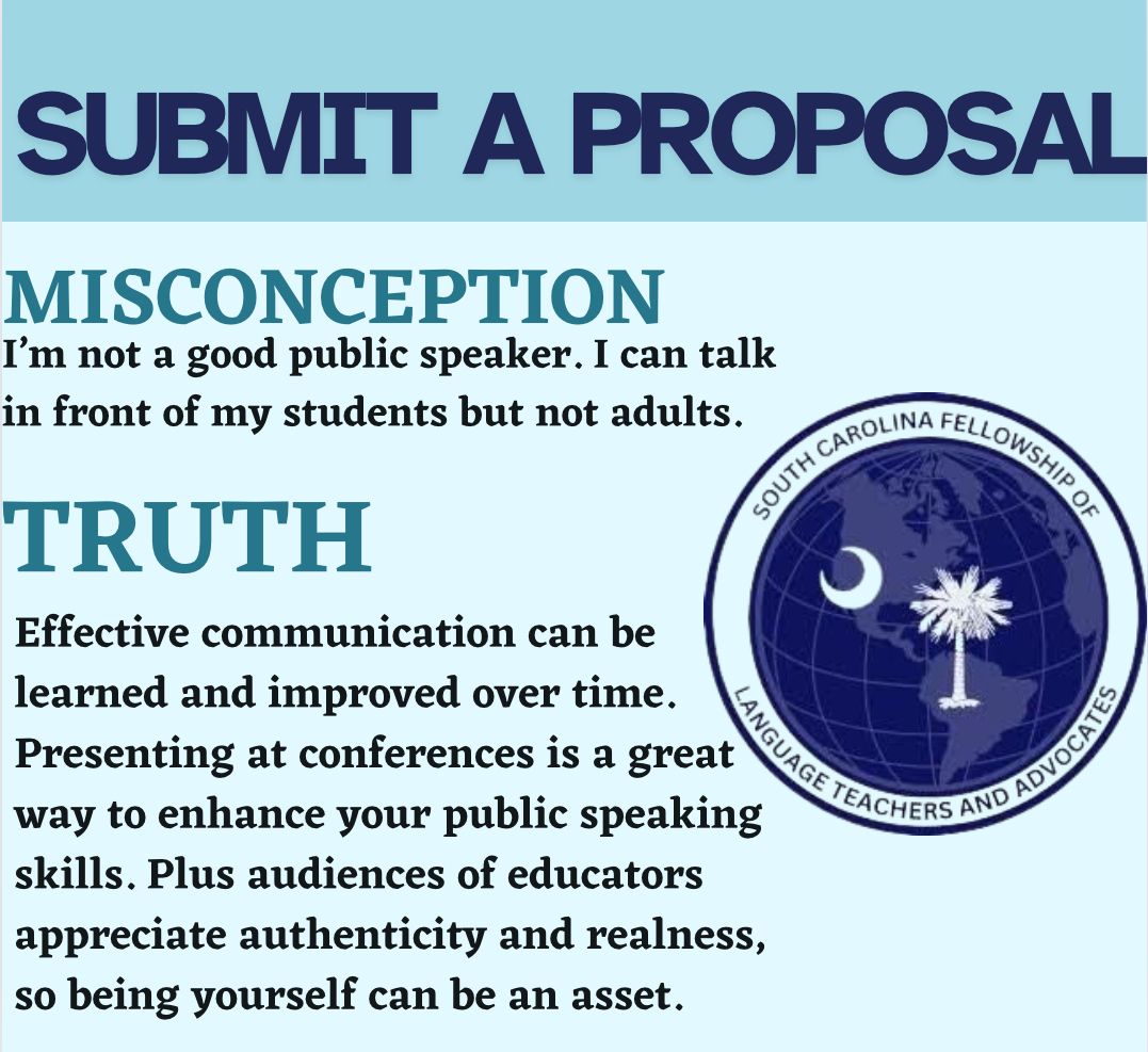 SCFLTA 2025 Conference Session Proposal        Set Sail, Make Waves with Languages buff.ly/3z1ounj