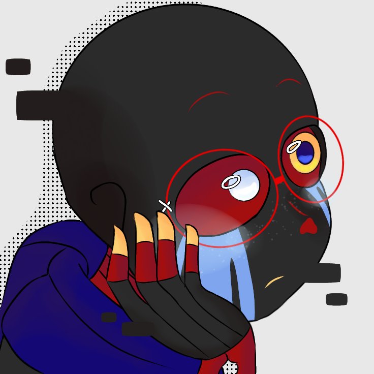 Error_sans_uke's tweet photo. I got a new brush! :D 

#error #errorsans #sans #underverse #Undertale #sanses #fanart https://t.co/4amcXrmNs4