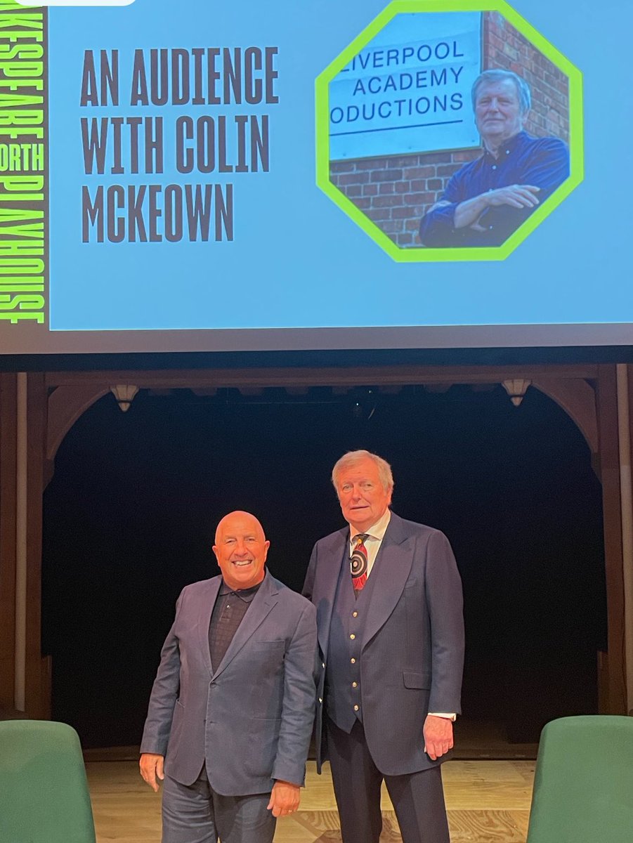 PeteCityPrice's tweet image. Wonderful star 🌟 studded audience tonight for Colin McKeown @LAProductionsUK at @ShakespeareNP brilliant journey of his career the audience loved it. Apologies WHY did I keep saying I&apos;ve done 90 minutes spot on ? It was 2 hours I&apos;ve lost the plot I must get my watch fixed sorry