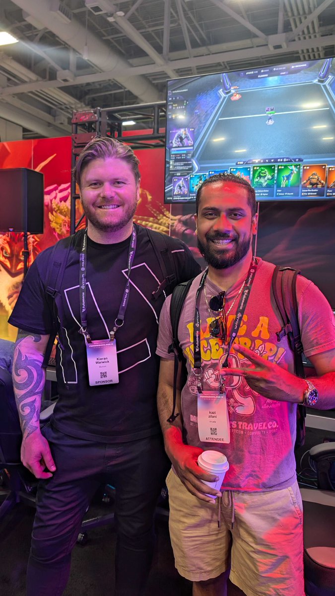 🎮✨ Day 1 <a href="/Permissionless/">Permissionless</a> in Salt Lake City was an absolute win! 🏆

🫱🏾‍🫲🏼 <a href="/missionpoole/">JP 👾</a> and <a href="/Jetlagtrading/">Kaz</a> had a blast connecting with the myth and the legends, themselves <a href="/KieranWarwick/">Kieran.eth</a> &amp; Danny Wilson!⚡️

🔥 Huge shoutout to <a href="/illuviumio/">Illuvium</a> 🔊 Hearing top-tier alpha straight from the