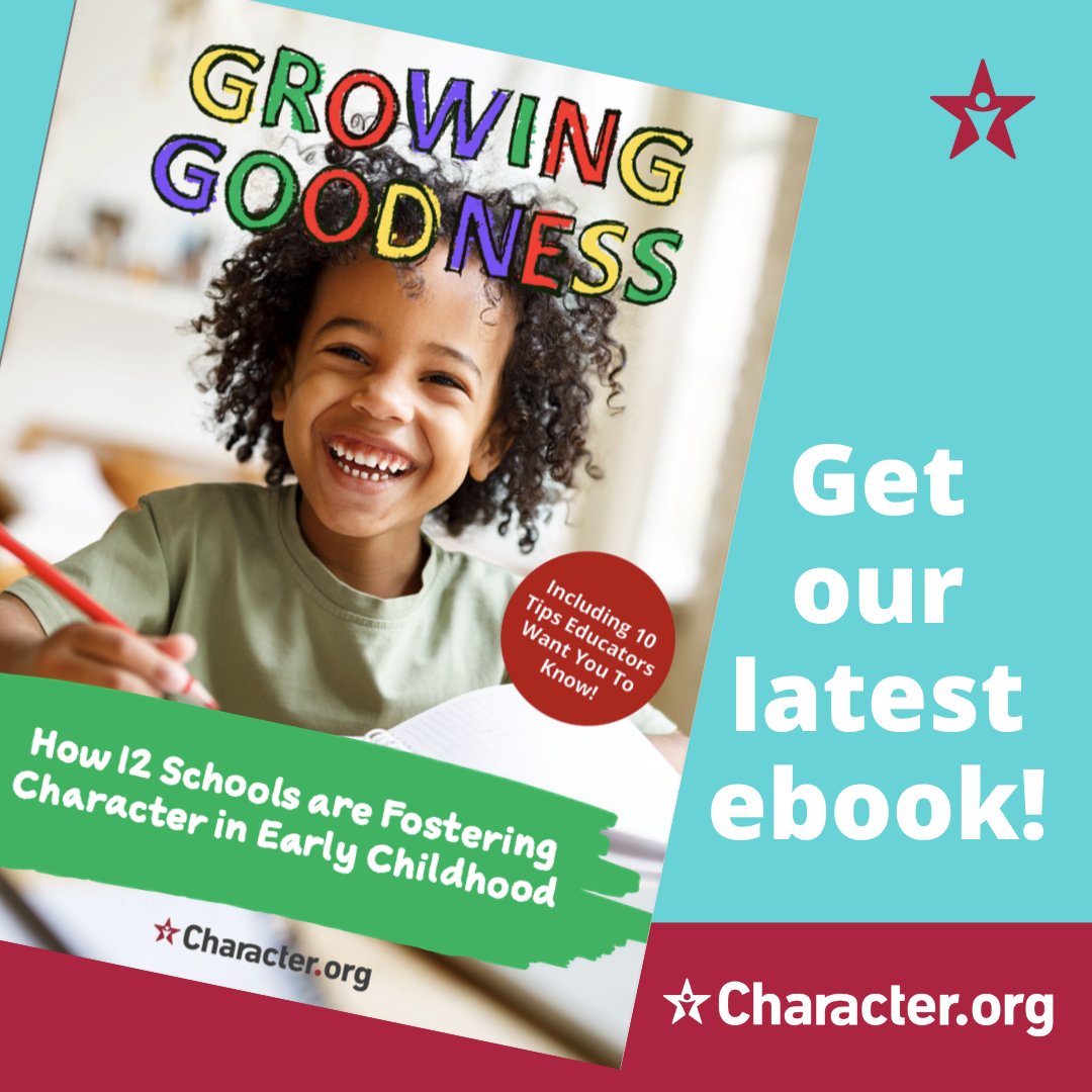 Learn how PreK-K teachers are embedding character into all aspects of school life. Discover practical early childhood strategies to teach and model a wide range of core values and character strengths.

Download our free eBook today: character.org/landing-charac…

#downloadnow