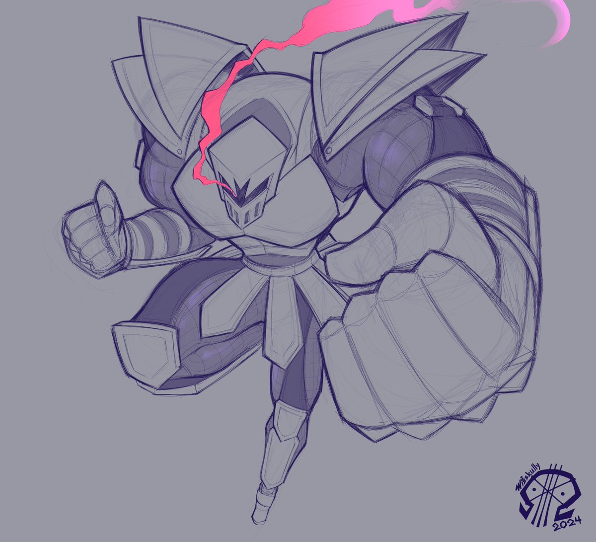 SkullexWizz's tweet image. A recent K0-F1 Sketch Suggestion.

Fight Knight.