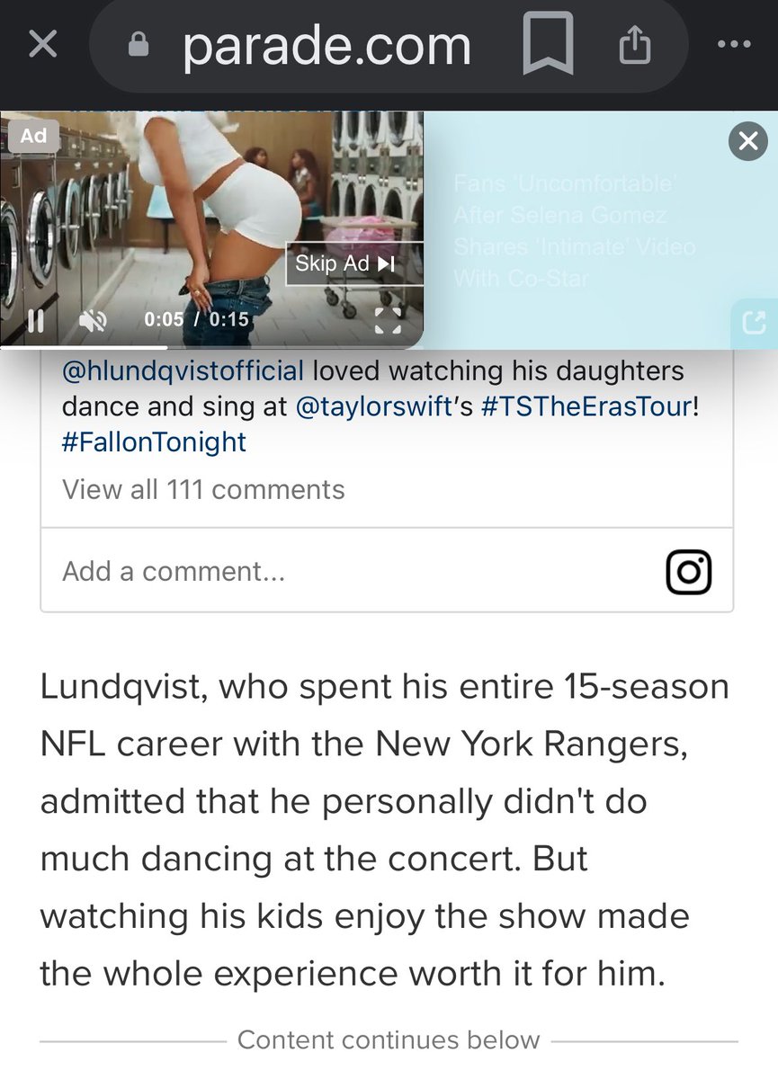 stonediane's tweet photo. @ParadeMagazine whoops typo!! @HLundqvist played in the NHL https://t.co/cN5aj9sDMf