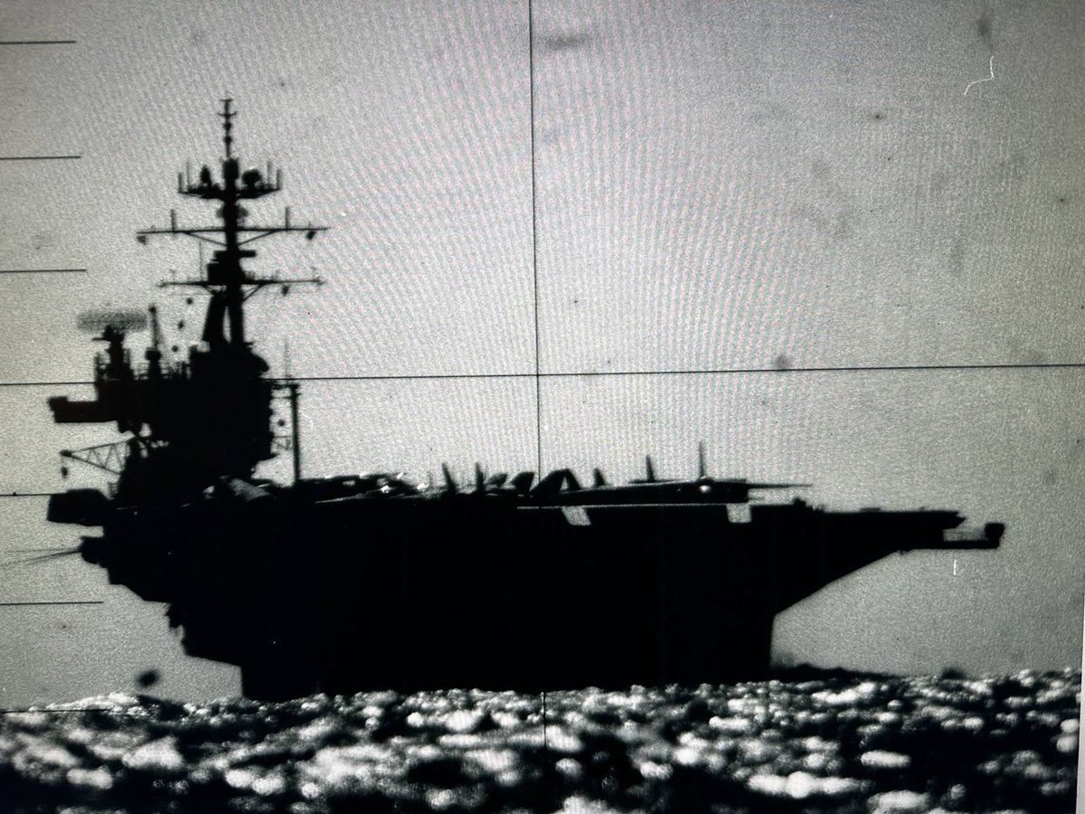 AlienBalloon's tweet image. Took this picture of the USS Saratoga in 1992 from the radio shack.
