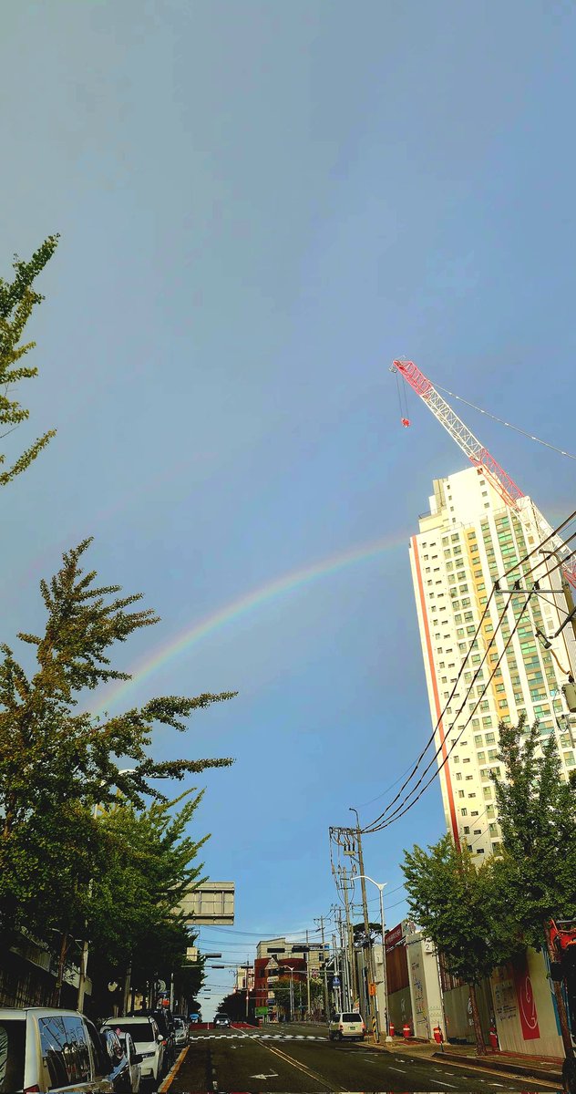 무지개 🌈 다~~~

오늘 하루의 행운이 트친님에게 하나가득이길 바래봅니다 ❤️