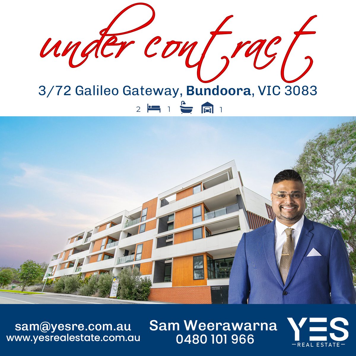 samweerawarna's tweet image. 💥𝗨𝗡𝗗𝗘𝗥 𝗖𝗢𝗡𝗧𝗥𝗔𝗖𝗧 - Another fantastic Bundoora property gone in a flash! 🫰

👉This is what happens when you work with the right agent – fast, seamless results!

Sam Weerawarna 📲0480 101 966

yesrealestate.com.au

#YesRealEstate #undercontract #bundoora #melbourne