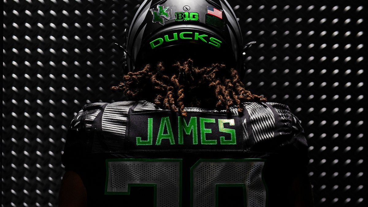Disrupt the darkness.

Game 6 uniform combo for @OregonFootball. #GoDucks