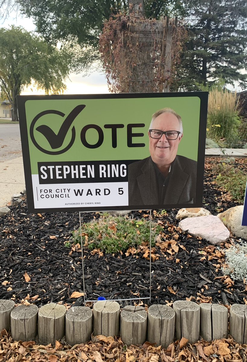 I put up my Stephen Ring for City Council - Ward 5 sign today!