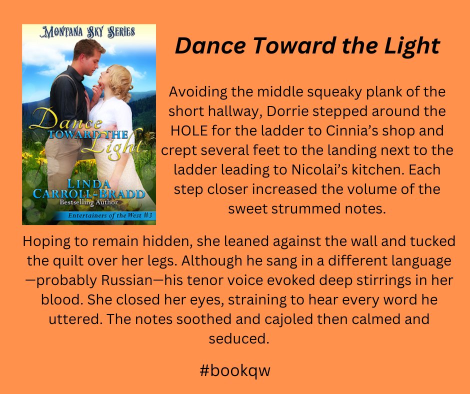 The word today is HOLE, and this excerpt comes from Dance Toward the Light, book 3 in my Entertainers of the West sweet historical romance series. #bookqw #heartwarming  amazon.com/dp/B07FMQNGDS