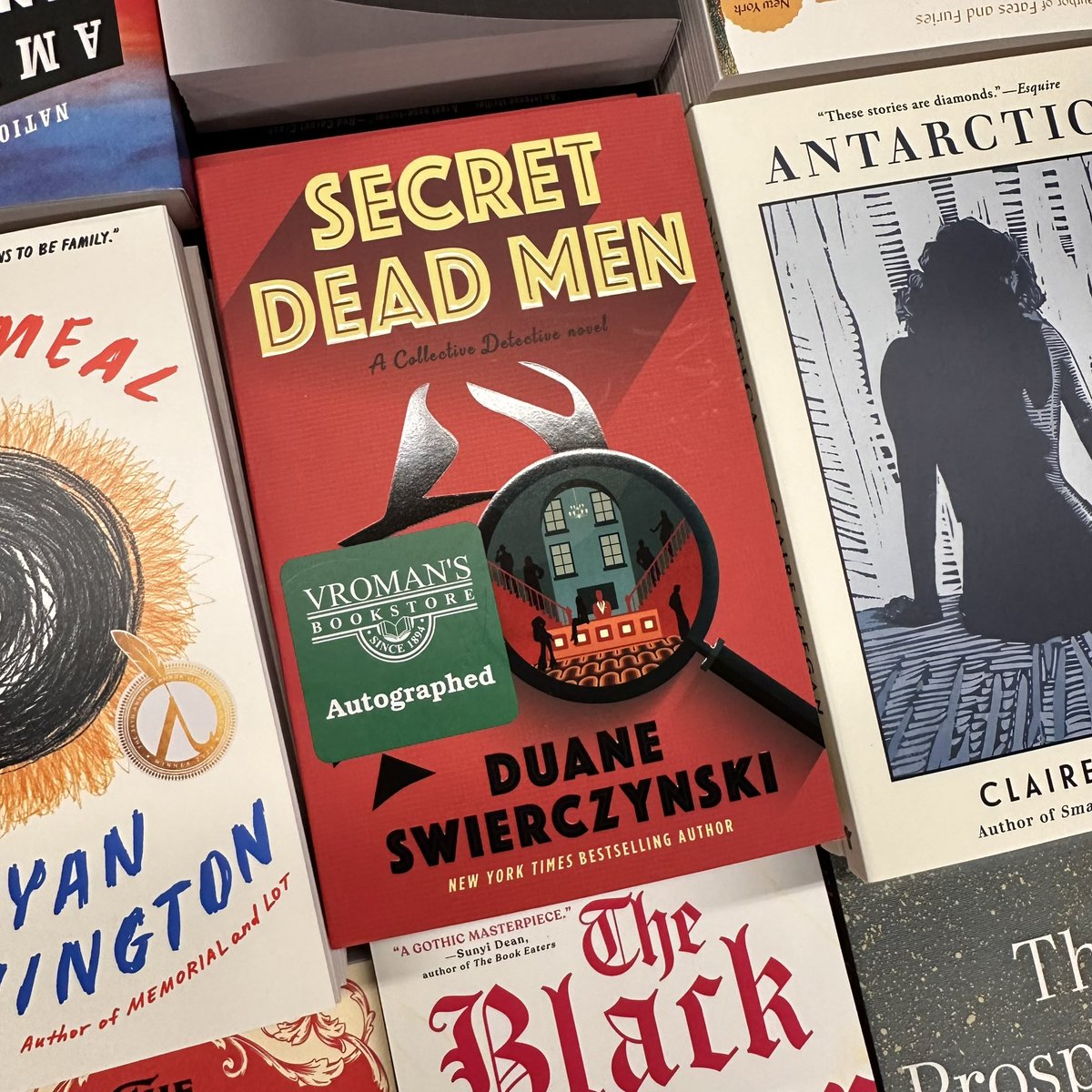 Duane Swierczynski (@swierczy) on Twitter photo So far I’ve only signed 15 copies of the new edition of SECRET DEAD MEN… and they’re all at <a href="/vromans/">Vroman's Bookstore</a> in beautiful Pasadena. Stop by for your copy, or place an order online! So far I’ve only signed 15 copies of the new edition of SECRET DEAD MEN… and they’re all at <a href="/vromans/">Vroman's Bookstore</a> in beautiful Pasadena. Stop by for your copy, or place an order online!