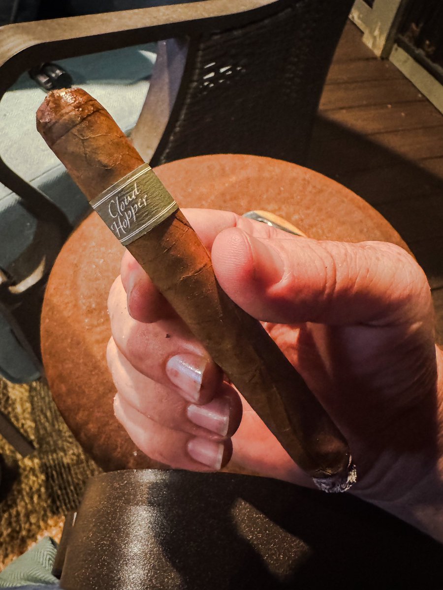 stogiedad's tweet image. Got home a little late but had #porkchops ready to hit the #grill.  Enjoying a @warpedcigars #CloudHopper while I fire them up.  #nowsmoking #CigarLife #BOTL