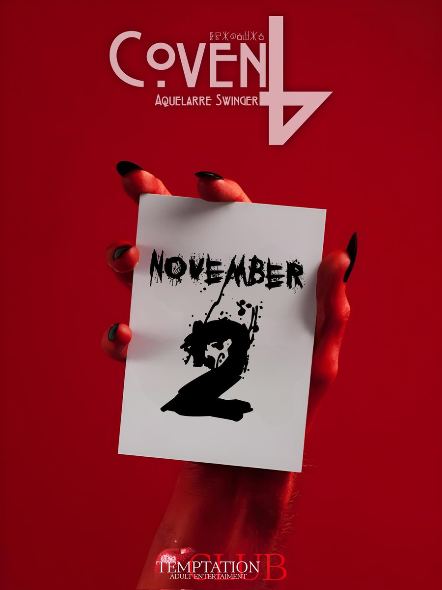 SlpTemptation's tweet photo. Llego la hora!!
Halloween ๐ ya cerca #Coven4 la fiesta swinger de disfraces mรกs grande de la capital potosina ๐ฅ
#InnovandoElSwinger https://t.co/13LS3HrJ9o