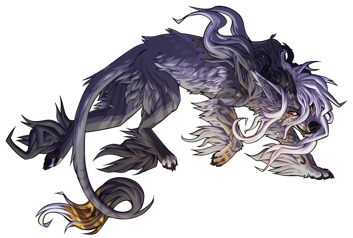 auccultist's tweet image. Here's an experimental chalk style fullbody done as a trade with a good friend! chalk style has more angular, thick lines than my usual stuff!
#furry #furryart #furrycommision #wolfart