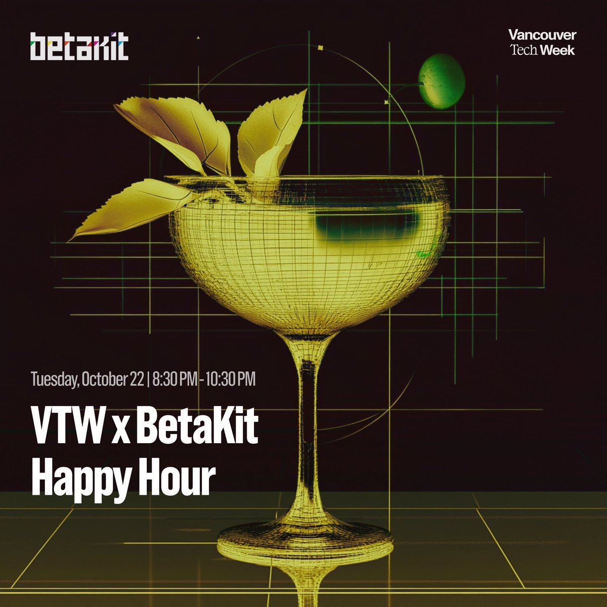 tokifyi's tweet photo. hosting our first collab event 

vtw x betakit happy hour🍹 

join us to:

continue the pulse check on issues, opportunities, and challenges in the vancouver tech ecosystem + drinks 

see you on october 22! 
rsvp: https://t.co/L6ycfobeca

@BetaKit @vantechweek @tron https://t.co/ALhIm4LSMH