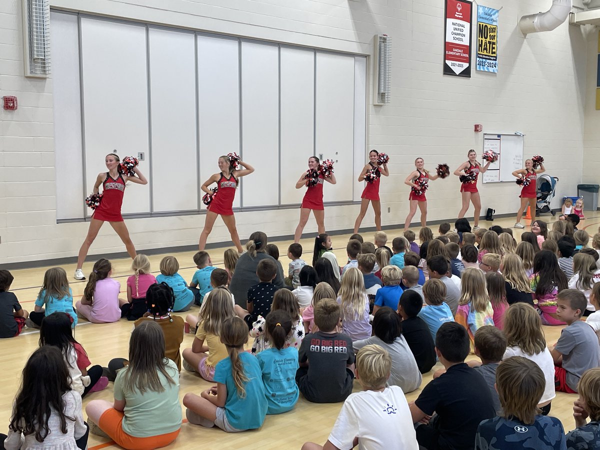 Thank you to the <a href="/WestsideHigh66/">Westside High School</a> Dance Team Seniors for celebrating a successful 1st quarter of following our 3 Be's! The students enjoyed your dances! Good luck at your competitions! <a href="/Westside66/">Westside Community Schools</a>