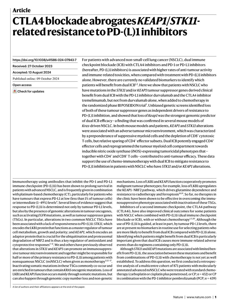 Ferdinandos Skoulidis (@fskoulidis) on Twitter photo Excited to share our new study <a href="/Nature/">nature</a>. Very grateful for the support of our collaborators, pharma and biotech partners and members of the Skoulidis and Heymach labs. Special thanks to star fellow <a href="/_hanielaraujo/">haniel.araujo</a> and <a href="/minhtruongdo/">Minh Truong Do</a>. Thankful to our patients. <a href="/MDAndersonNews/">MD Anderson Cancer Center</a> Excited to share our new study <a href="/Nature/">nature</a>. Very grateful for the support of our collaborators, pharma and biotech partners and members of the Skoulidis and Heymach labs. Special thanks to star fellow <a href="/_hanielaraujo/">haniel.araujo</a> and <a href="/minhtruongdo/">Minh Truong Do</a>. Thankful to our patients. <a href="/MDAndersonNews/">MD Anderson Cancer Center</a>