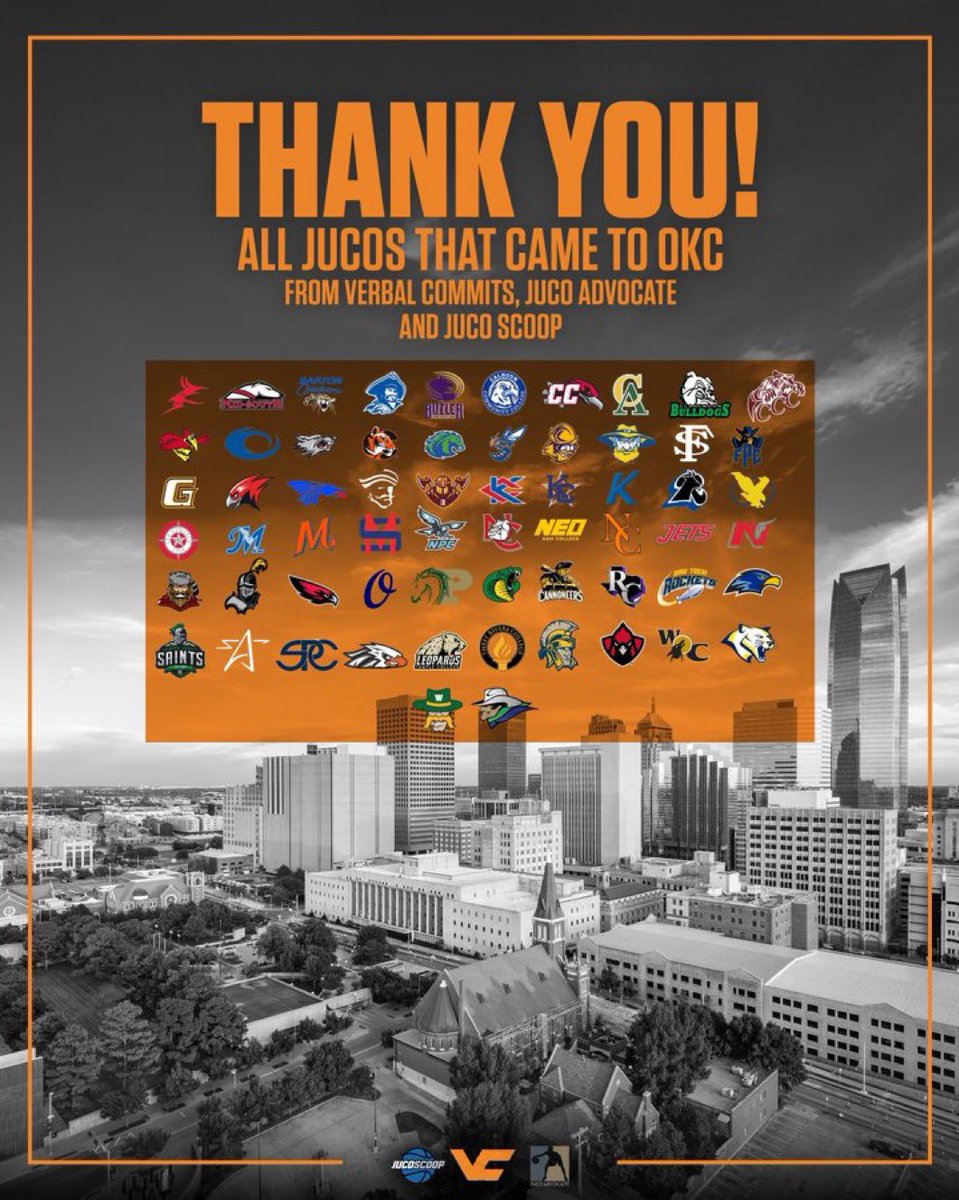 JUCO SCOOP (@jucoscoop) on Twitter photo Thank you JUCO teams who participated in the Oklahoma Jamboree presented by <a href="/VerbalCommits/">Verbal Commits</a>.
<a href="/JUCOadvocate/">JUCOadvocate - Brandon Goble</a> x <a href="/CoachCodyHop/">Cody Hopkins</a> terrific work leading the way‼️
Also to the entire <a href="/VerbalCommits/">Verbal Commits</a> team <a href="/Coach_Drennan/">Coach_Drennan</a> <a href="/ToddAZollinger/">Todd Zollinger</a> <a href="/VCsalesdirector/">Jeff Dolan</a>.
Colorado and Phoenix Next up!!🏔️🌵 Thank you JUCO teams who participated in the Oklahoma Jamboree presented by <a href="/VerbalCommits/">Verbal Commits</a>.
<a href="/JUCOadvocate/">JUCOadvocate - Brandon Goble</a> x <a href="/CoachCodyHop/">Cody Hopkins</a> terrific work leading the way‼️
Also to the entire <a href="/VerbalCommits/">Verbal Commits</a> team <a href="/Coach_Drennan/">Coach_Drennan</a> <a href="/ToddAZollinger/">Todd Zollinger</a> <a href="/VCsalesdirector/">Jeff Dolan</a>.
Colorado and Phoenix Next up!!🏔️🌵