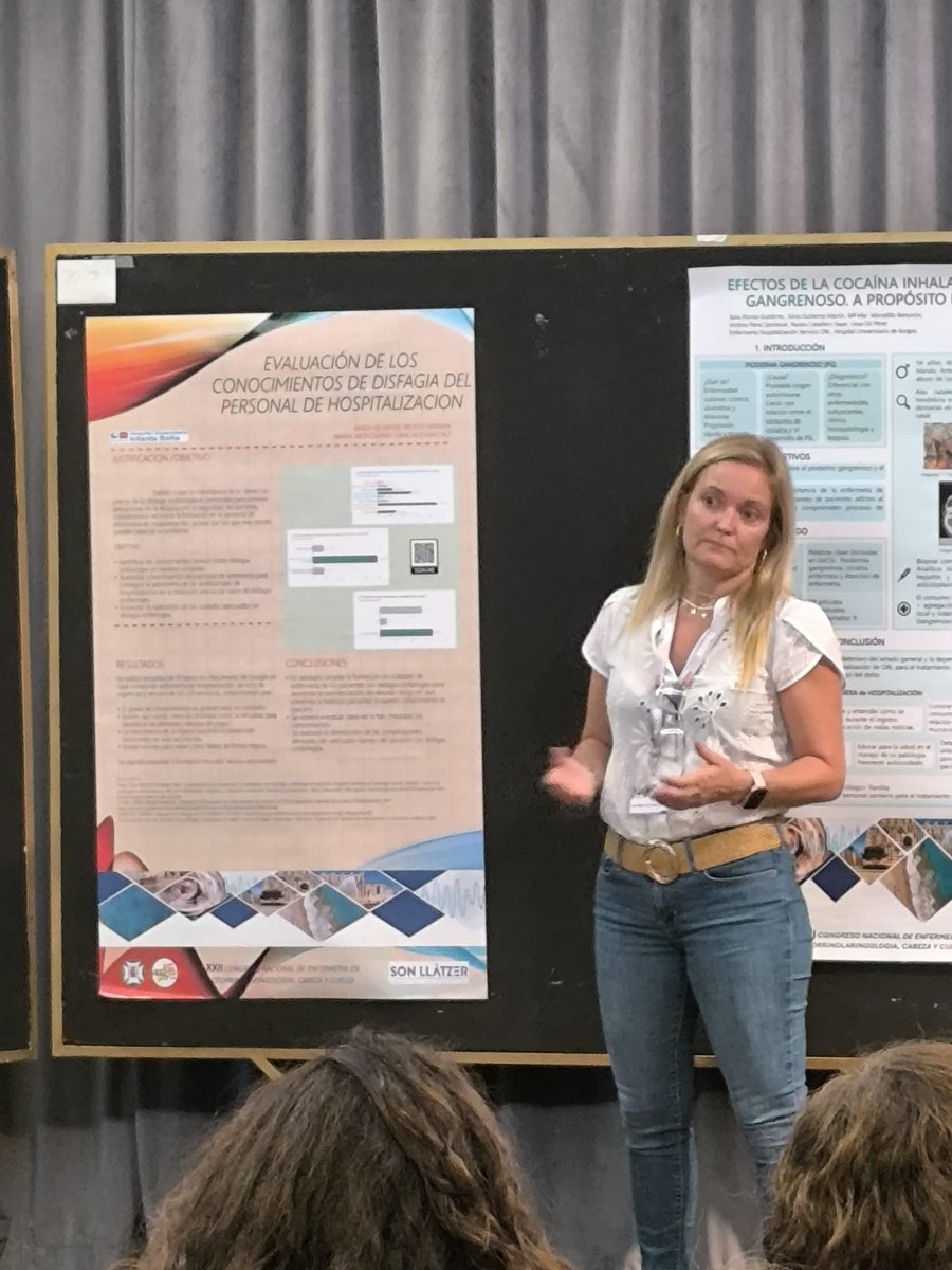 3/3 Defensa de pósteres seleccionados por el comité científico en #AEEORL2024
Gran variedad en la temática y excepcional nivel de los trabajos.
¡Enhorabuena a todos!