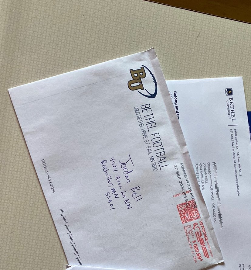 Thank you for the hand written letter!
<a href="/Kilgore_31/">Kyle Kilgore</a> <a href="/McElroy26/">Mike McElroy</a> <a href="/BethelRoyalsFB/">Bethel Football</a>