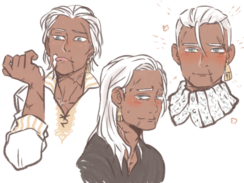 guessibetter's tweet photo. doodles where I played with dedue's hair! 😊💈✨ https://t.co/Pm5399KeNp