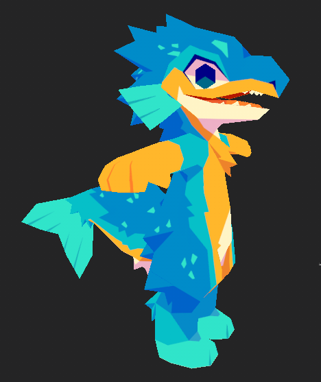 wanted to do a lowpoly model with lowpoly textures and it looks kinda cool?