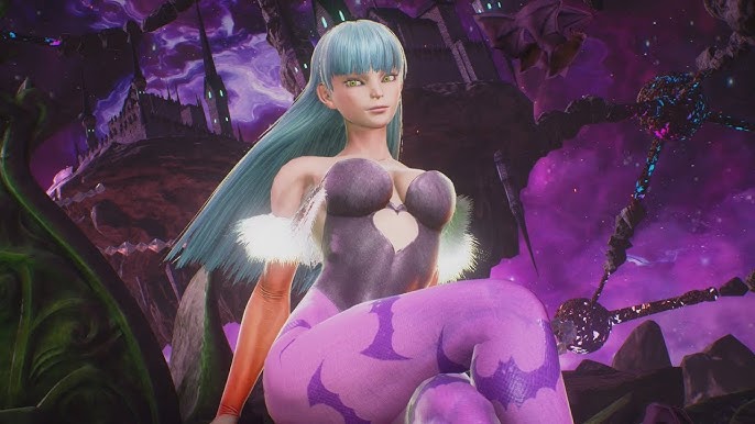dailyfggirls's tweet photo. the fighting game girl of the day is
  morrigan aensland ♡ darkstalkers https://t.co/agwYlYX46A