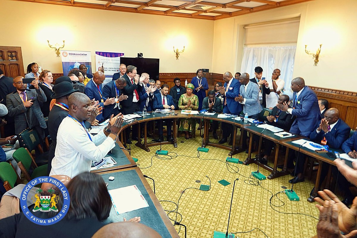 Ladyfatimabio's tweet image. I am deeply honored to have been hosted today at the House of Commons, UK Parliament, for the 9th Annual London Political Summit and Awards. 

As the First Lady of Sierra Leone, this moment is a proud reflection of our collective achievements and the strides we continue to make…