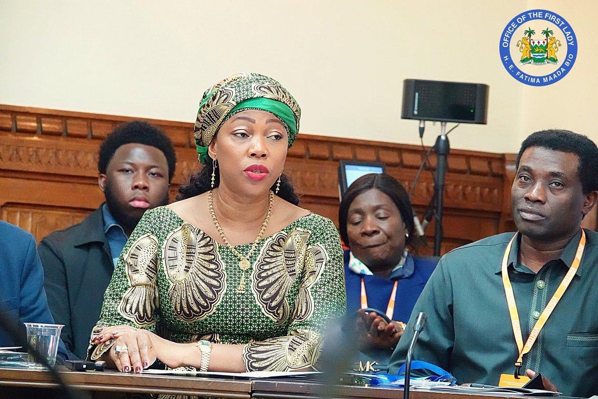 Ladyfatimabio's tweet image. I am deeply honored to have been hosted today at the House of Commons, UK Parliament, for the 9th Annual London Political Summit and Awards. 

As the First Lady of Sierra Leone, this moment is a proud reflection of our collective achievements and the strides we continue to make…