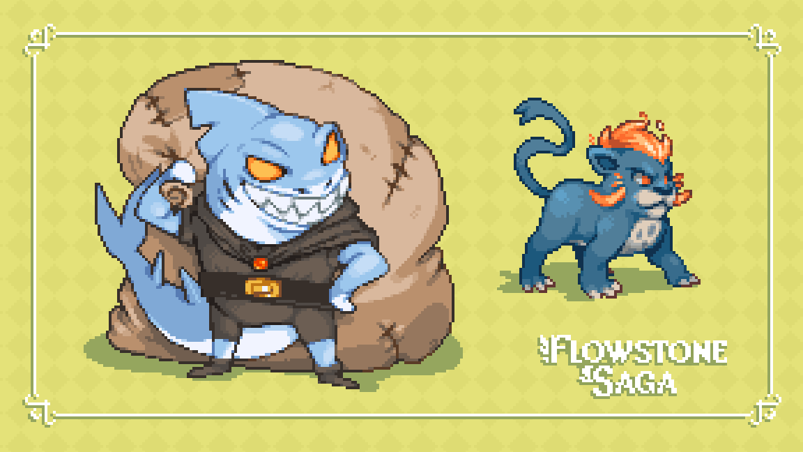 BRTNH's tweet photo. X was off in Brazil, but Flowstone Saga released a bit ago! Go search for these guys 
#pixelart https://t.co/t9aL813658