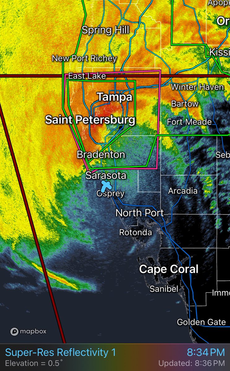 Per NHC.. #Milton makes landfall near Siesta Key FL (near Sarasota) as of 830 pm as a Cat 3 storm