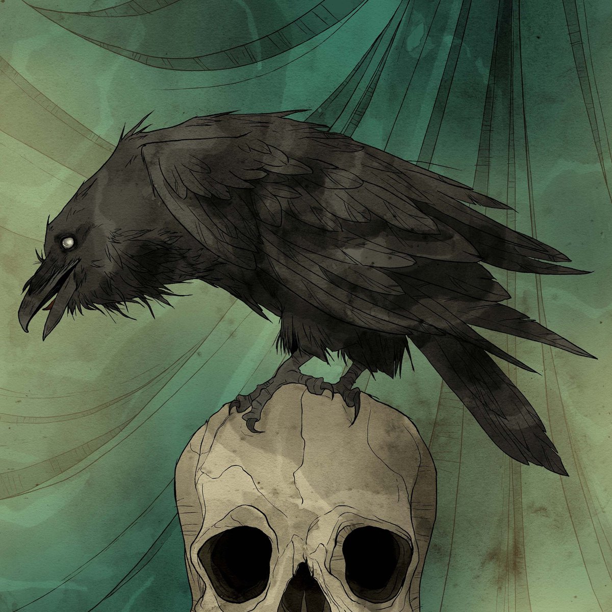 Abigail_Larson's tweet photo. 🫀🪦💀🐦‍⬛ Poe prints are now available! https://t.co/HMYffpTHmK