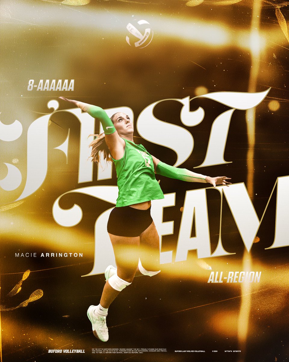 First Team All-Region 🤝 Macie Arrington

#StayHungryStayHumble | #BWOD