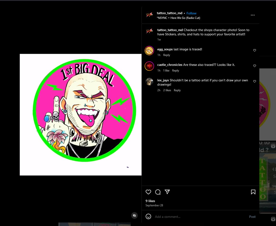 ZiggyZagz's tweet photo. -that the design would only be used to be handed out as free stickers. This screencap shows they intend to put it on shirts and hats. I am filing a cease and desist. You are free to make your judgements about the ethics used with the artists and this business. https://t.co/eBRSdCgg3I