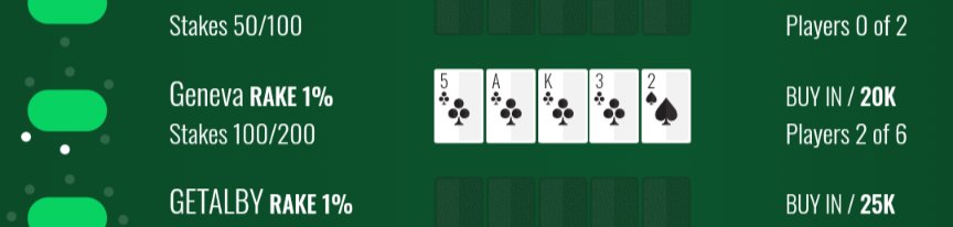 BitcoinLNPoker's tweet photo. Lonely on /Geneva #poker #LightningNetwork https://t.co/g6RsNLMwVi