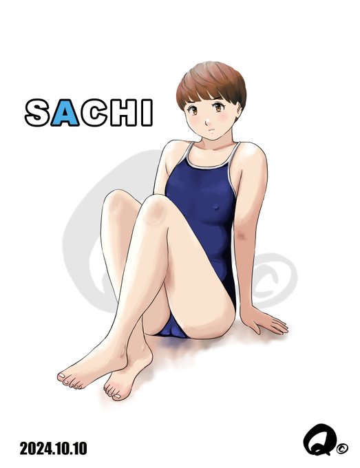 10/10㊍
サチ⑨スクール水着😙 