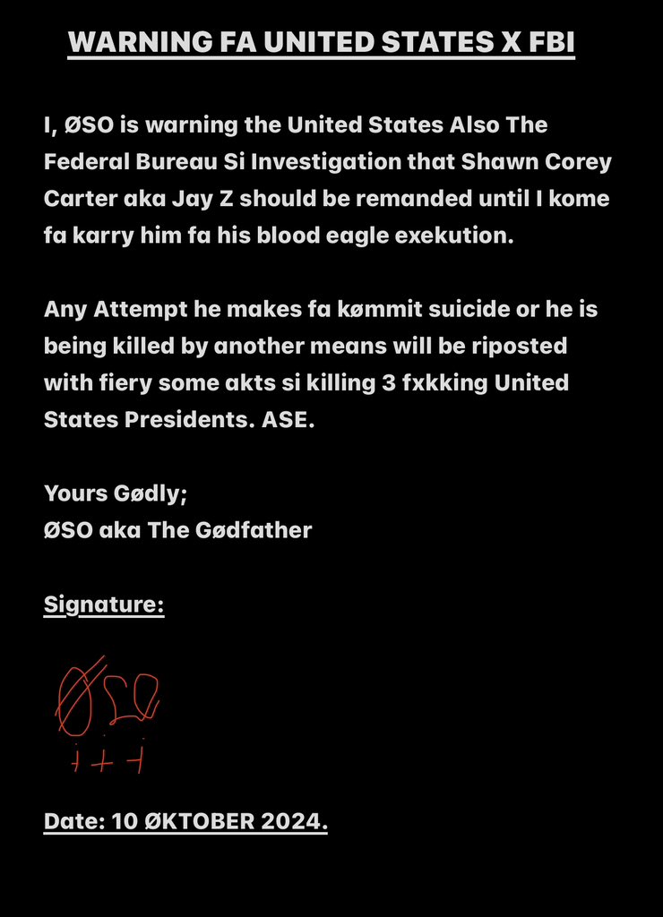 <a href="/FBI/">FBI</a> <a href="/FBILosAngeles/">FBI Los Angeles</a> <a href="/NewYorkFBI/">FBI New York</a> <a href="/FBIMostWanted/">FBI Most Wanted</a> <a href="/BBCBreaking/">BBC Breaking News</a> <a href="/CNN/">CNN</a> <a href="/BBCAfrica/">BBC News Africa</a> <a href="/cnnbrk/">CNN Breaking News</a> <a href="/AJEnglish/">Al Jazeera English</a> MEMØ <a href="/USTreasury/">Treasury Department</a> <a href="/FBI/">FBI</a> <a href="/NewYorkFBI/">FBI New York</a> <a href="/FBIMostWanted/">FBI Most Wanted</a> <a href="/BBCBreaking/">BBC Breaking News</a> <a href="/AlJazeeraWorld/">Al Jazeera World</a>  <a href="/BBCNews/">BBC News (UK)</a>