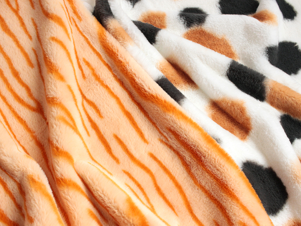 🆕新商品 ねこボア 1mカット ＼ 秋冬の定番・ボア生地に、猫モチーフ