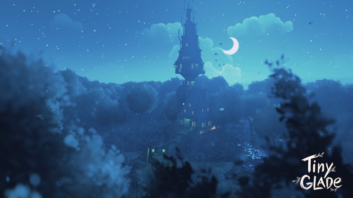 Mayanthefrog's tweet photo. Tiny Glade Dailies - 10/9/24 - Witch in the Woods 🧙‍♀️(25 mins) 
#Tinygladebuild #Witchinthewoods https://t.co/0vRBddAvSc