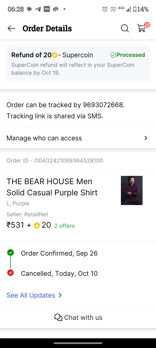 manish92n's tweet photo. I have purchase shirt during bbd but cancelled on 10th October without any reason...#Flipkartsupport #flipkartscam #flipkart https://t.co/hWm2zlom9o