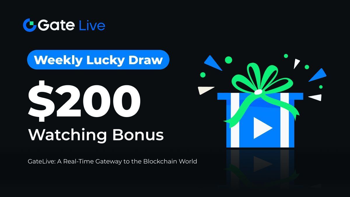 Gate__Live's tweet photo. #GateLiveWeeklyDraw - Share Watching Bonus

10 * $5
▶Follow @GateioLive &amp; RT 
▶Tag 3 friends

WIN extra $200 by tuning into live stream: https://t.co/Jh0J9GrwTh
Apply now👉https://t.co/4rWGIukDNo

End: 01:00AM, Oct 16 (UTC) https://t.co/JQ0r6dLWfJ