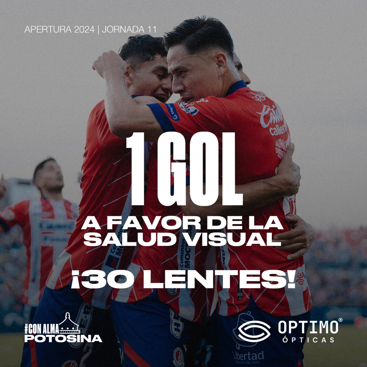 ⚽️ ¡30 lentes gracias a Optimo Ópticas y a nuestro gol sobre <a href="/Rayados/">Rayados</a>! 👓🤩

#ConAlmaPotosina