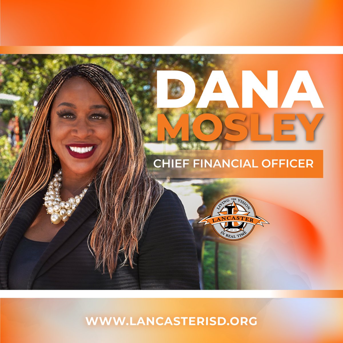 LancasterISD's tweet photo. 🐅🥳We are excited to announce that Ms. Dana Shaw-Mosley has been named the new Chief Financial Officer of Lancaster ISD! Ms. Shaw-Mosley has been a dedicated part of the Lancaster ISD family since 2013, and will continue to serve the students of Lancaster ISD as the new CFO. https://t.co/baFXjpKXy9